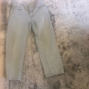 Size 6 Olive green polo cropped jeans